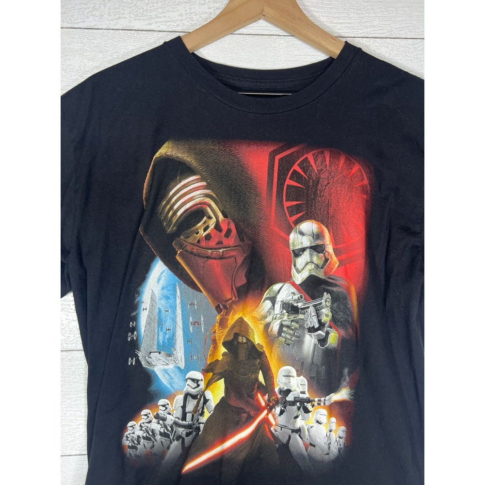 Star Wars Large Black Force Awakens Kylo Ren Stormtroopers First Order T Shirt